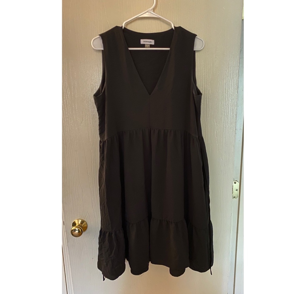 Calvin Klein black dress size 12 with pockets